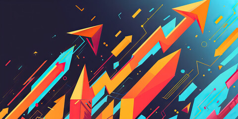 Energetic Sales Pitch: A bold, dynamic background for sales presentations, with energetic lines and shapes symbolizing growth and success.