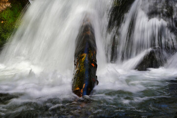 waterfall on the rocks