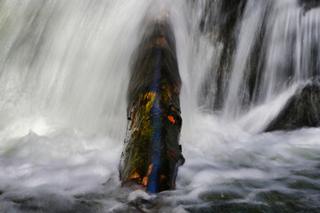 waterfall in the mountains