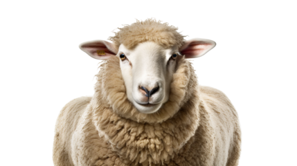 sheep isolated on white