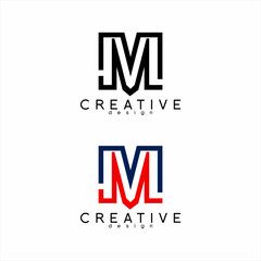 JML letter logo design in letter M concept.