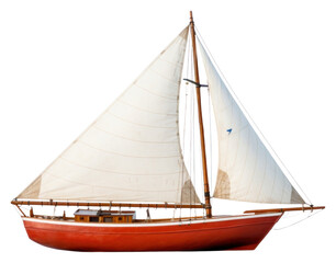 Obraz premium PNG Sailing boat watercraft sailboat vehicle.