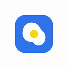 fried eggs breakfast icon sign