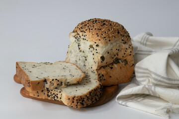 Healthy Food Concept. Whole Grains Bread