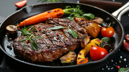 lamb chops with vegetables