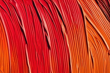 Red painted wood. Red orange abstract background. Abstract background red orange oil paint abstract...