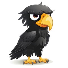 Eagle Darkness element animal cartoon isolated whitebackground 16:9