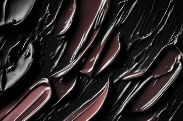 Black and white red abstract background. Abstract background black oil paint abstract waves. Black...