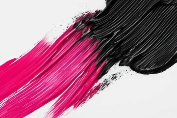 Black and white pink abstract background. Abstract background black oil paint abstract waves. Black...