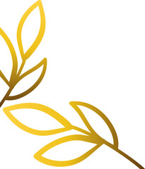 Luxury golden leaf design