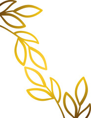 Luxury golden leaf design