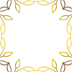 luxury golden wreaths design