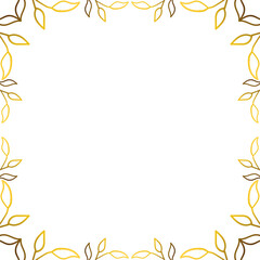 luxury golden wreaths design