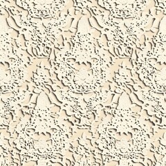 Fototapeta premium 77. **Design a seamless pattern featuring intricate, vintage lace motifs in a classic ivory.**