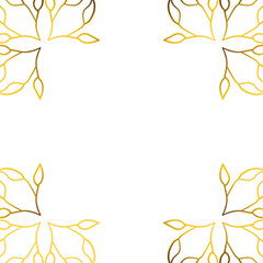 luxury golden wreaths design