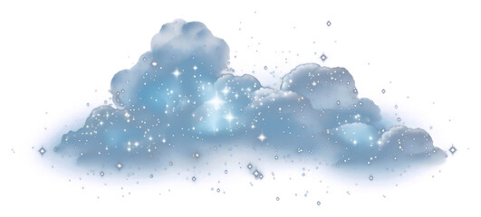 Obraz premium PNG Cloud shape sparkle light glitter backgrounds astronomy outdoors.