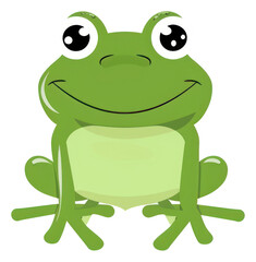 Fototapeta premium PNG Cute frog illustration amphibian wildlife animal.