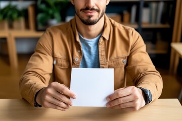 Election Day and the vision for a better future, captured in a photo of a voter holding a ballot with a determined look, ready to make a difference