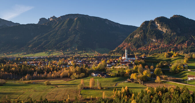 Pfronten im Allg&auml;u in the German Alps