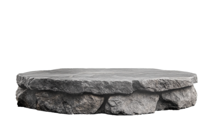 stone podium on transparency background PNG