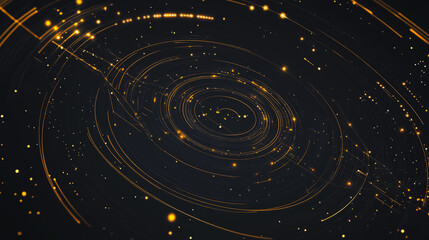 Obraz premium Abstract business connection of lines from nodes It is connected to endless nodes and represents the innovation of communication cyber security in the network background