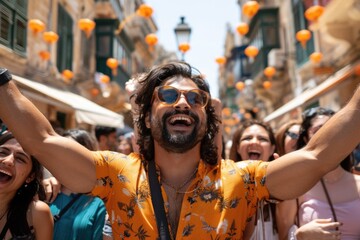 Patriotic celebration: people celebrate Malta independence day, honoring the nation's freedom with festive activities, cultural showcases, and a collective spirit of pride and unity.
