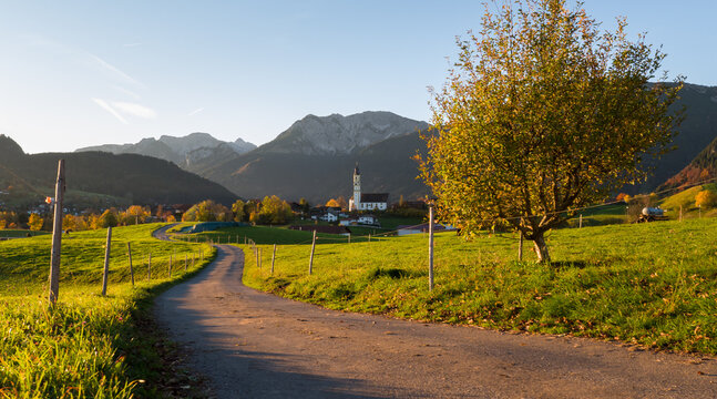 Pfronten im Allg&auml;u in the German Alps