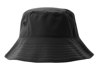 Fototapeta premium PNG black bucket hat, transparent background