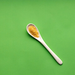Panko Japanese breadcrumbs in white spoon