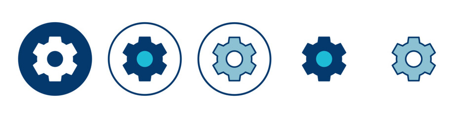 setting Icon vector isolated on white background. setting vector icon. Cog settings Icon Symbol. Gear