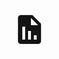 statistics report file analysis icon