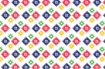 Hispanic Heritage Month Pattern Design Vector Collection