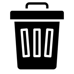 Garbage Bin Vector Icon