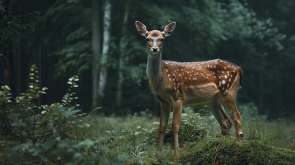Fawn in the Forest.