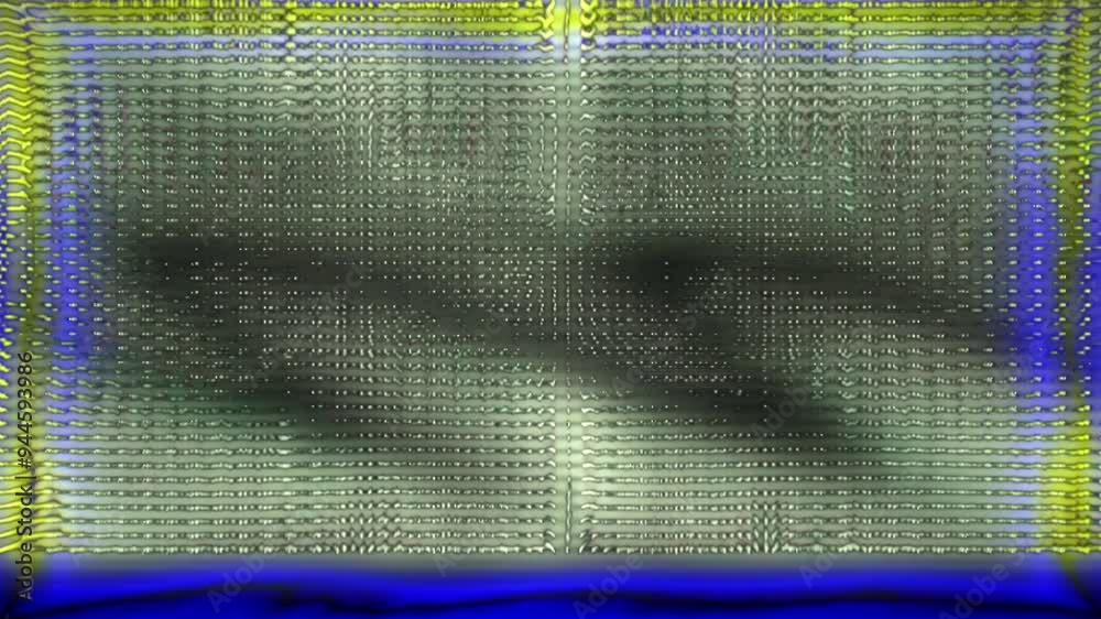 Aufkleber The colorful light patterns interact and shift in a mesmerizing display