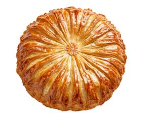 Galette des Rois isolated on transparent background
