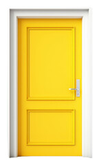 Naklejka premium PNG Empty door open yellow white background architecture.