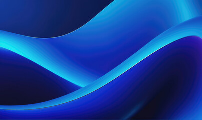 Fototapeta premium Abstract blue waves create a modern design