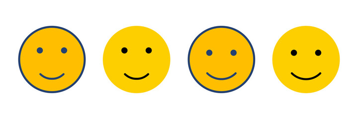 smile icon vector. smile emoticon icon. feedback