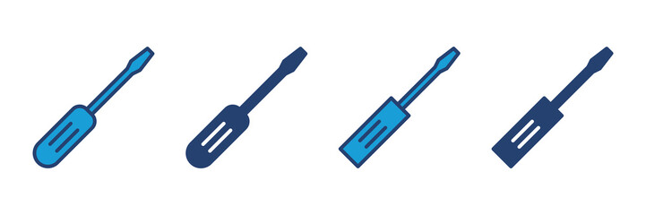 Screwdriver icon vector. tools icon vector