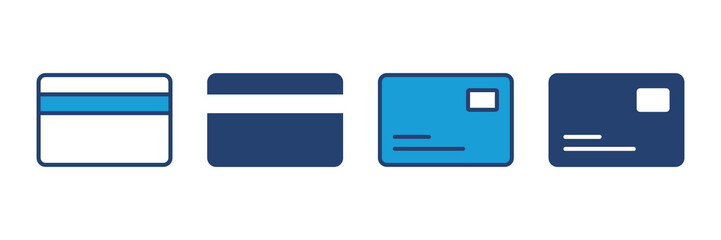 Credit card icon vector. Credit card payment icon vector