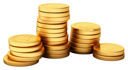 PNG Gold coin money transparent background
