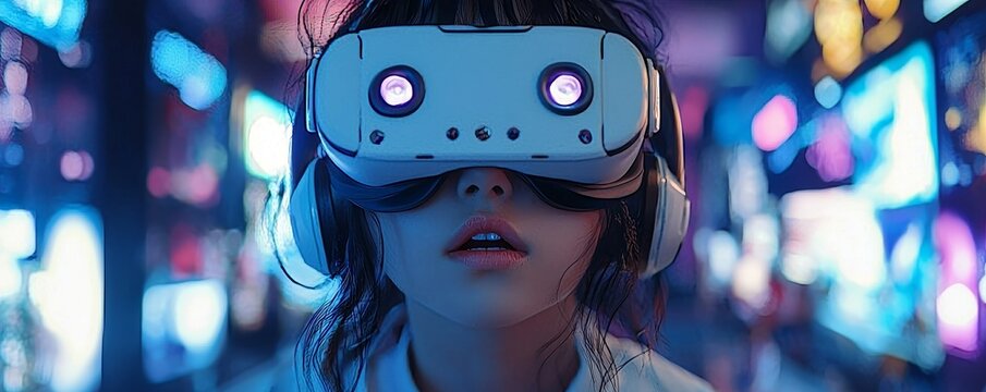 Anime-inspired gamer, virtual reality adventure, immersive gaming, epic quests, digital world