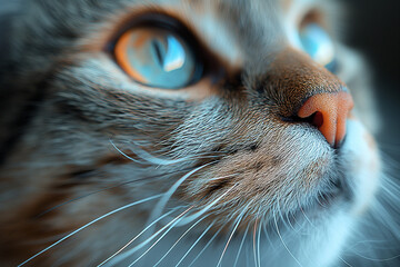 close up portrait of a cat