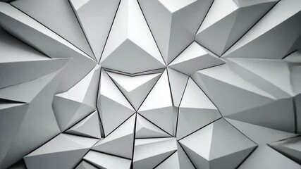 white cubic interior with a unique modern decor