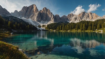 Obraz premium lake in the mountains