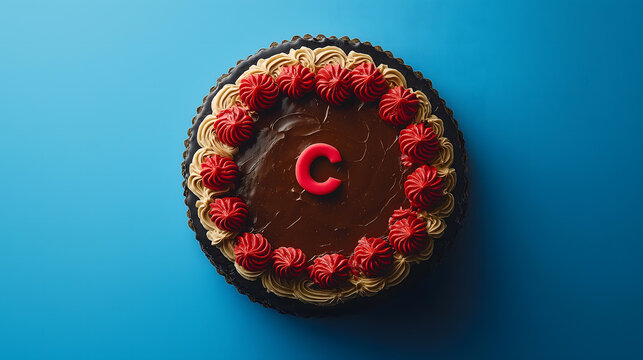 Cake with Letter C
