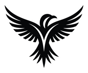 Fototapeta premium Vector logo design of a bird.
