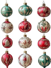 Assortment of Vintage Christmas Ornaments