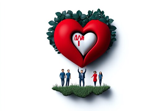 World Heart Day as a vision for the future, depicted in a design that shows the journey towards global heart health improvement